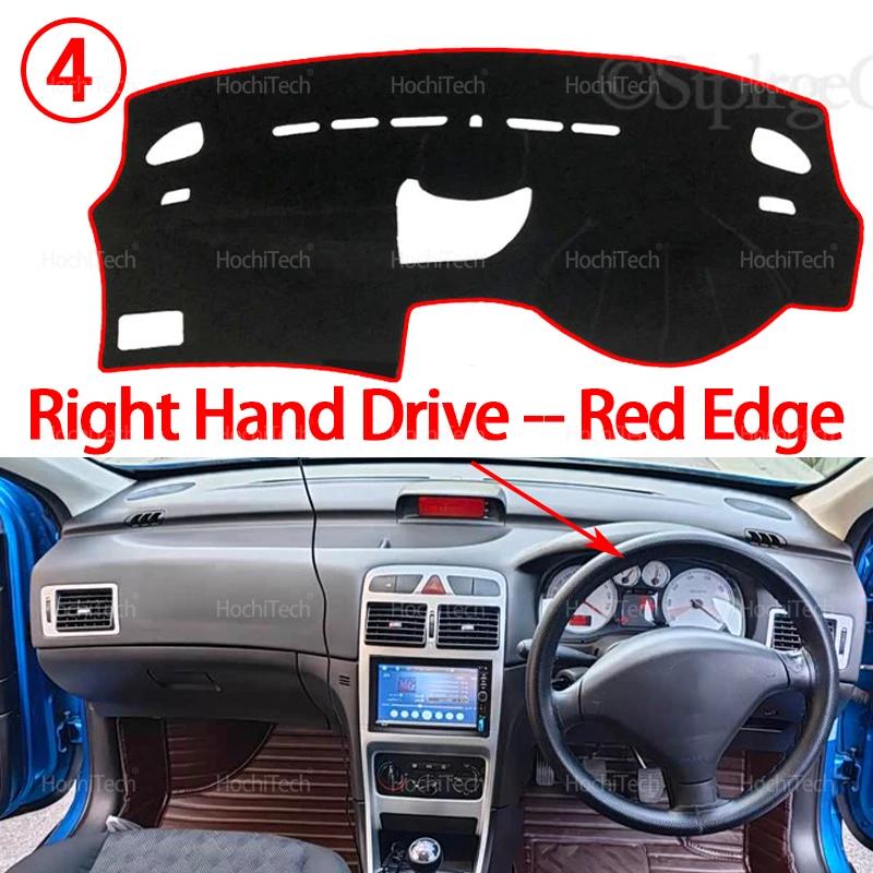 Car Dashboard Cover Avoid Light Pad trument Panel Mat Case Carpets for Peugeot 307 307sw 307cc 2002~2008 2005 2006 2007