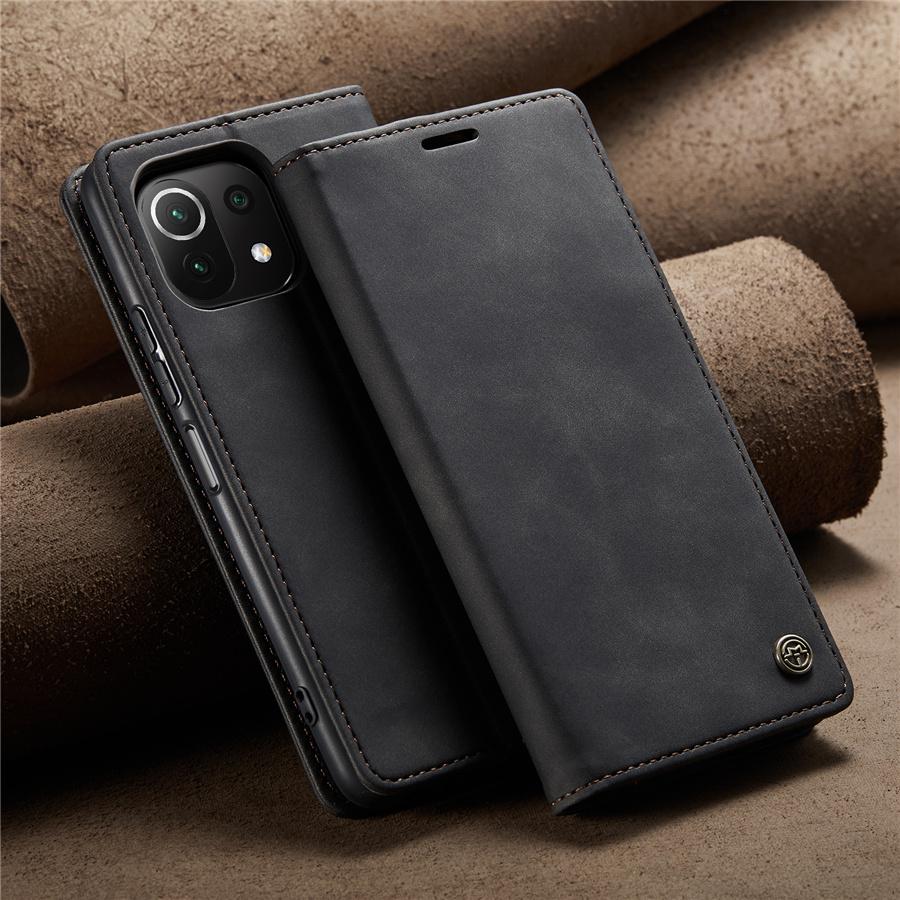 Чехол 11 Lite 5G NE для Xiaomi Mi 11 Lite 5G NE 11i, чехол Funda Xiomi 11 11T 12 Pro, кожаный кошелек CASEME, чехлы со слотами для карт