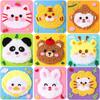 Sewing Needle and Thread Painting Cartoon Animal Felt Sewing Kit Kids
