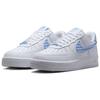 Nike Air Force 1 07 Essential University Blue Gingham Женские кроссовки белые DZ2784-100