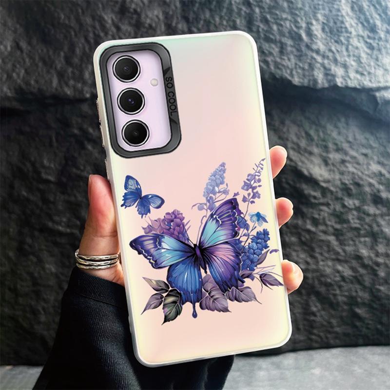 Чехол для телефона Samsung S24 Ultra S23 Plus S22 S21 S20 FE A55 A54 A53 A35 A34 A32 A25 A24 A15 A14 A13 5G противоударный бампер градиентный чехол Aurora