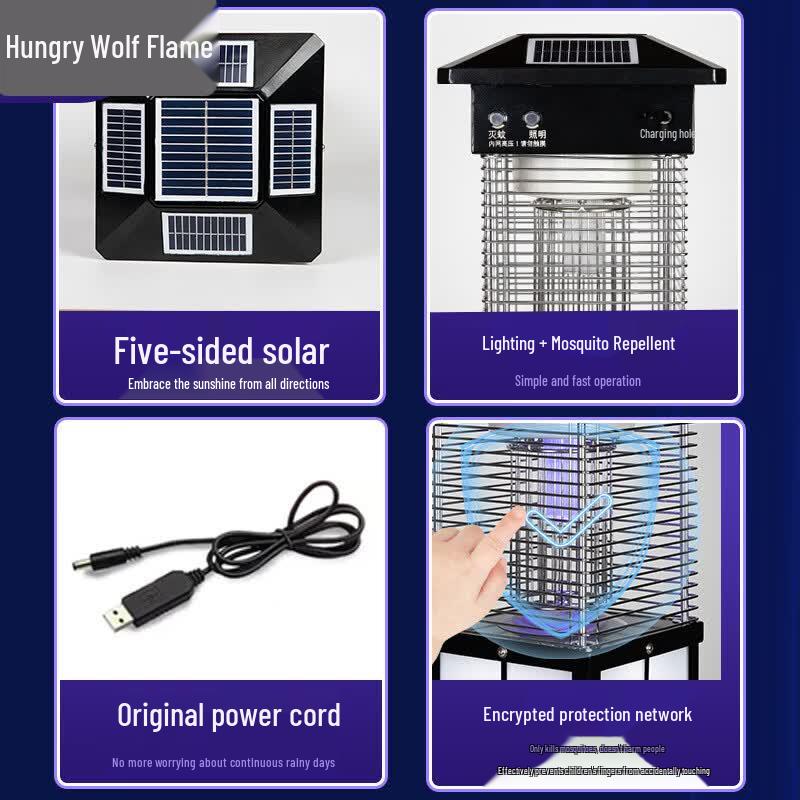 Solar Outdoor Mosquito and Insect Killer Lamp