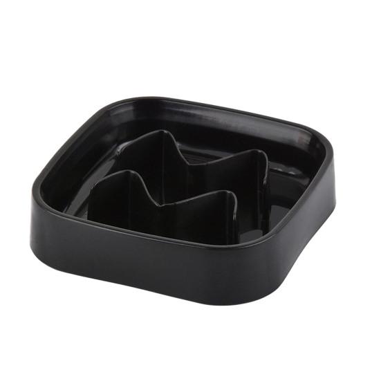 Миска для медленного кормления, защита от удушья, глубокая тарелка для корма для домашних животных, квадратная миска для медленного кормления домашних животных