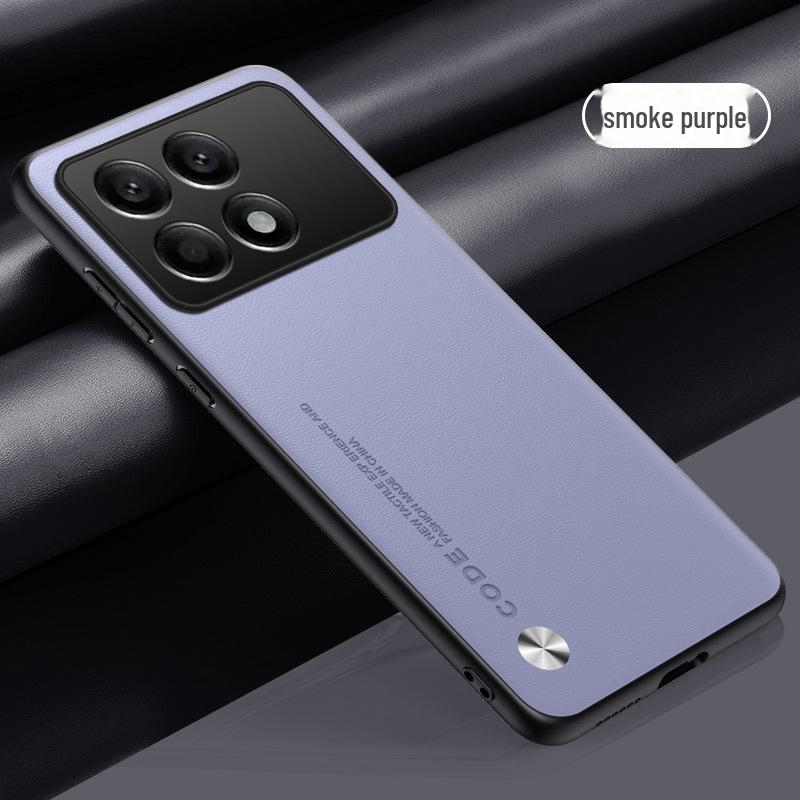 Кожаный чехол с полным покрытием для Redmi K70 Pro Extreme Edition, защитный чехол для K60/K50/K40 — конструкция, защищающая от падений.