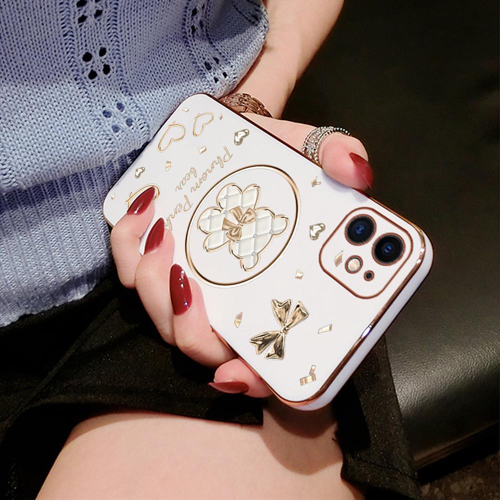 Для Honor 90 70 50 X7a X9a P30 Pro P40 Lite Infinix Hot 40i 30i Vivo Y22 Y18 V30 Pro V40 Мягкий чехол для телефона TPU с рисунком сияющего медведя