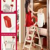 Compact Lightweight Telescopic Household A-Frame Ladder: Thickened, Widened, and Portable for Indoor Climbing