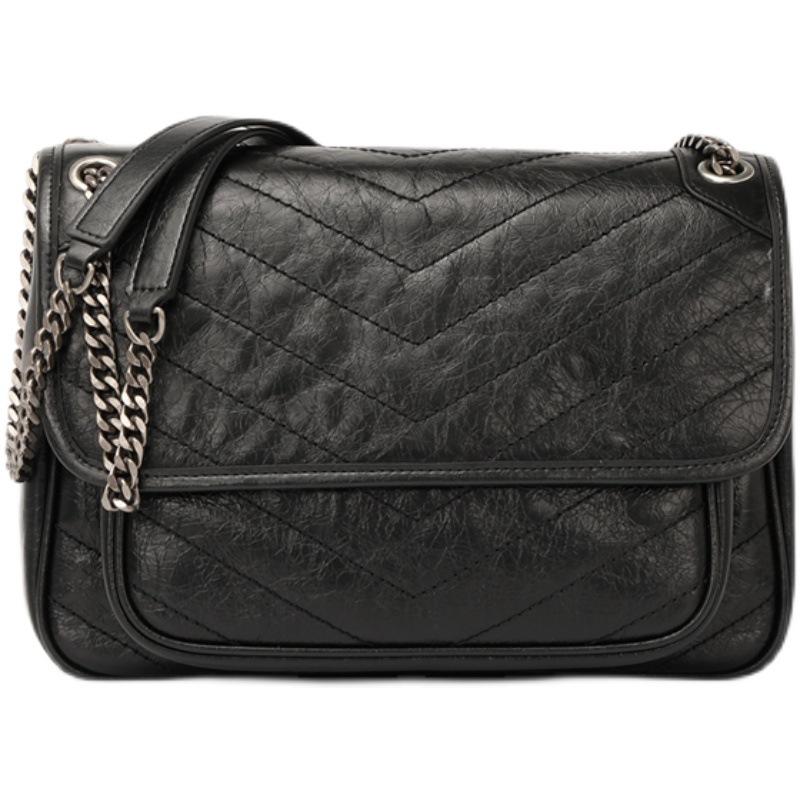 Сумка почтальона, женская сумка, ретро-сумка, женская сумка через плечо класса люкс, сумка-цепочка