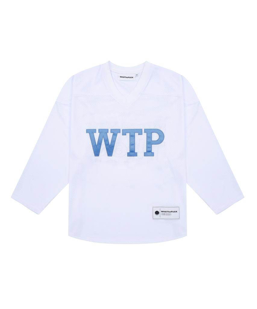 WHATHEPUCK Wtp Синий Логотип Майка Белая