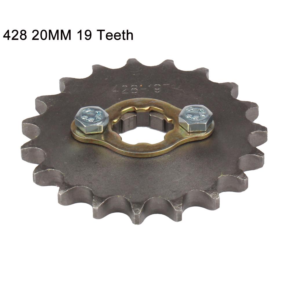 428 Chain 20mm 10 11 12 13 14 15 16 17 18 19 Teeth Front Engine Sprockets For 50 110 125 160cc Dirt Pit Bike ATV Quad Motorbike