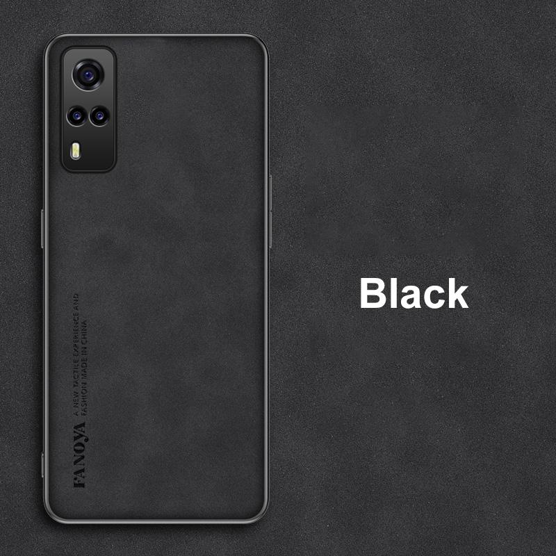 Роскошный чехол для телефона из искусственной кожи для Vivo Y31 Y51 Y53S Y52 Y52S, матовый силиконовый защитный чехол для Vivo Y21 Y21S Y33S Y72 5G