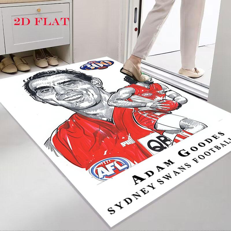 Go Sydney Swans Carpet Rug for Living Room Bedroom Home Sofa Decoration,Kids play Nonslip Floor Mat