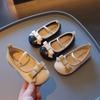 Girls' Princess Shoes Bow Soft Sole Single Shoes Autumn New Baby Shoes Korean Fashion Girls' Leather Shoes