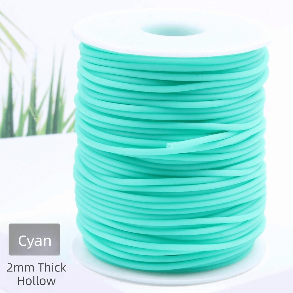 Round Shape Elastic Knitting Cord Transparent Hose Stretch Stitch Cord Necklace Making