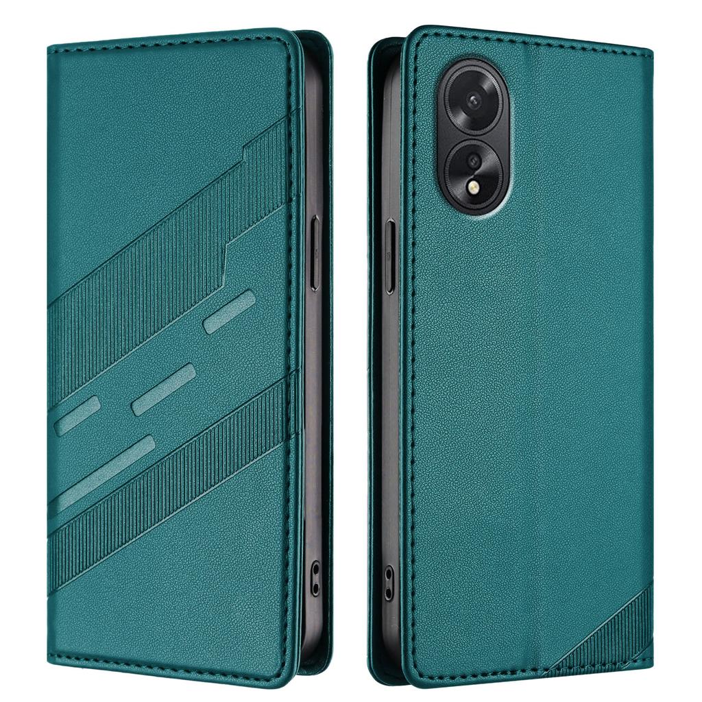 Для Oppo A38 4G Чехлы для телефонов Панк-стиль Тисненый Кошелек Подставка Кожаная обложка