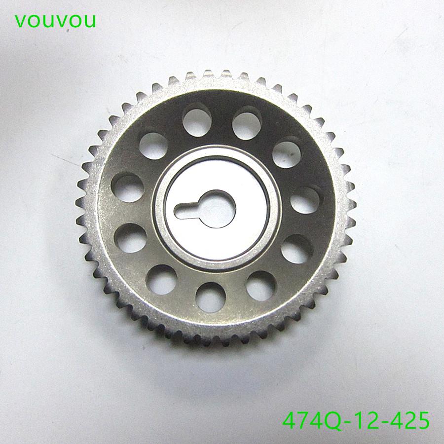 Car accessories 474Q-12-450 engine timing chain exhaust camshaft gear pulle for Haima 2 2007-2016 M3 2012-2016 s5 M5 474Q engine
