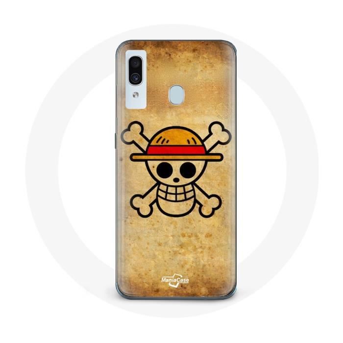 Coque pour Samsung Galaxy A20e One Piece Manga Tete de Mort
