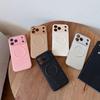 Магнитный чехол для телефона с текстурой личи для Apple 16/17 Pro Max - Однотонный, Оранжевый