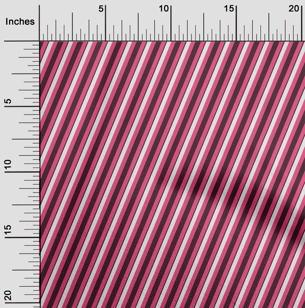 oneOone Cotton Flex Fabric Diagonal Stripe Fabric Prints By Yard 40 Inches
