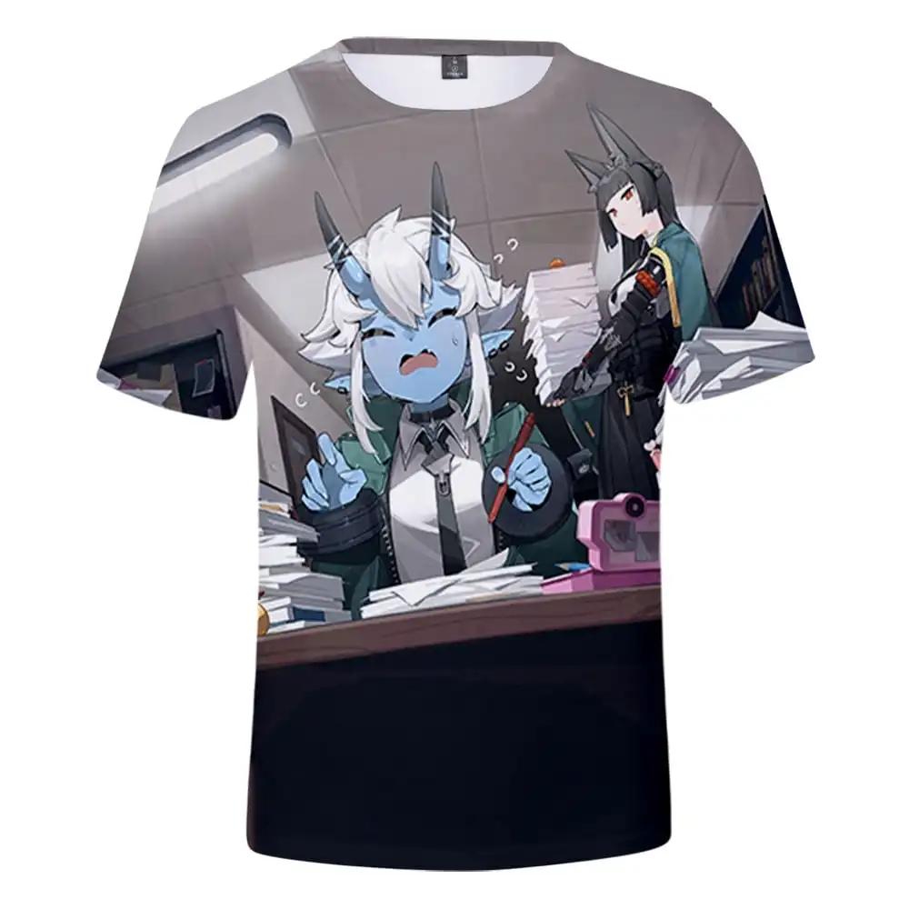 Футболка Zenless Zone Zero Game 3D Printed Oversize мужская футболка уличная мода круглый вырез с коротким рукавом мужская одежда