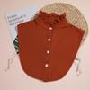 Women Ruffles Stand Fake Collar Necklace False Collar Detachable Shirt Collars Women Removable Half Shirt Clothes Accessories