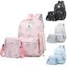 New Simple Backpack Three-piece Large Capacity Travel Backpack Junior High School Student Fashion Versatile Student Bag