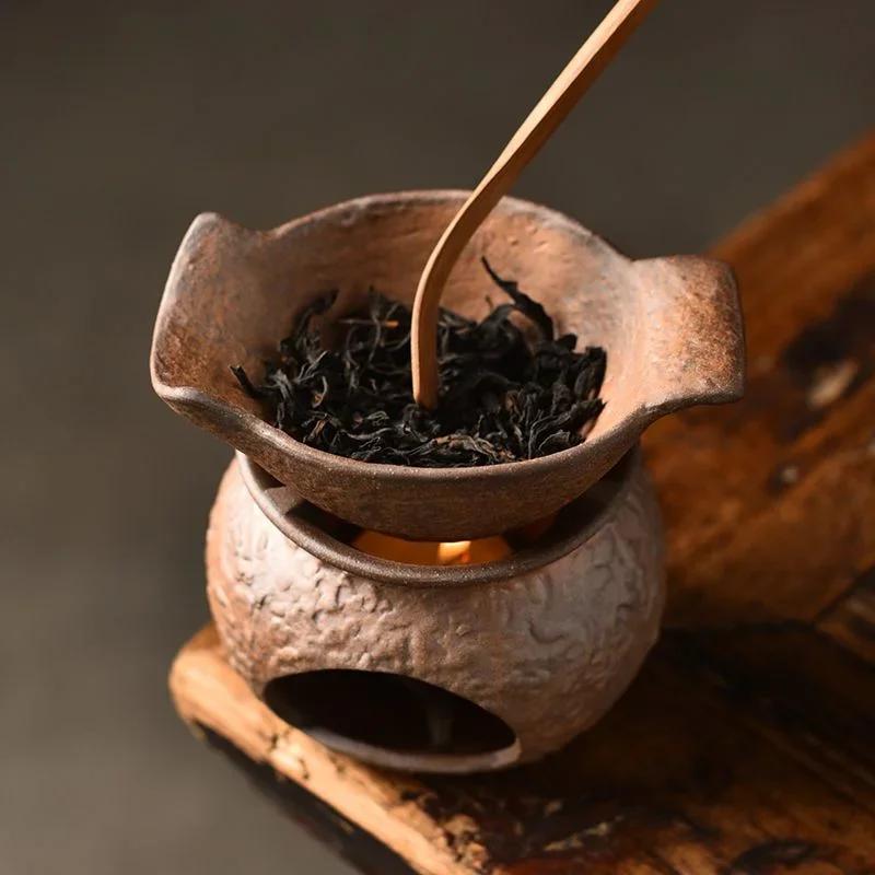 Rough pottery tea baking retro ceramic tea aromatherapy wax based black tea green tea aromatherapy tea ceremony kung fu tea set