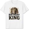 Футболка Birthday King для мужчин Подарок на день рождения для мужчин Муж Мужчина Парень Брат Футболка с графикой льва