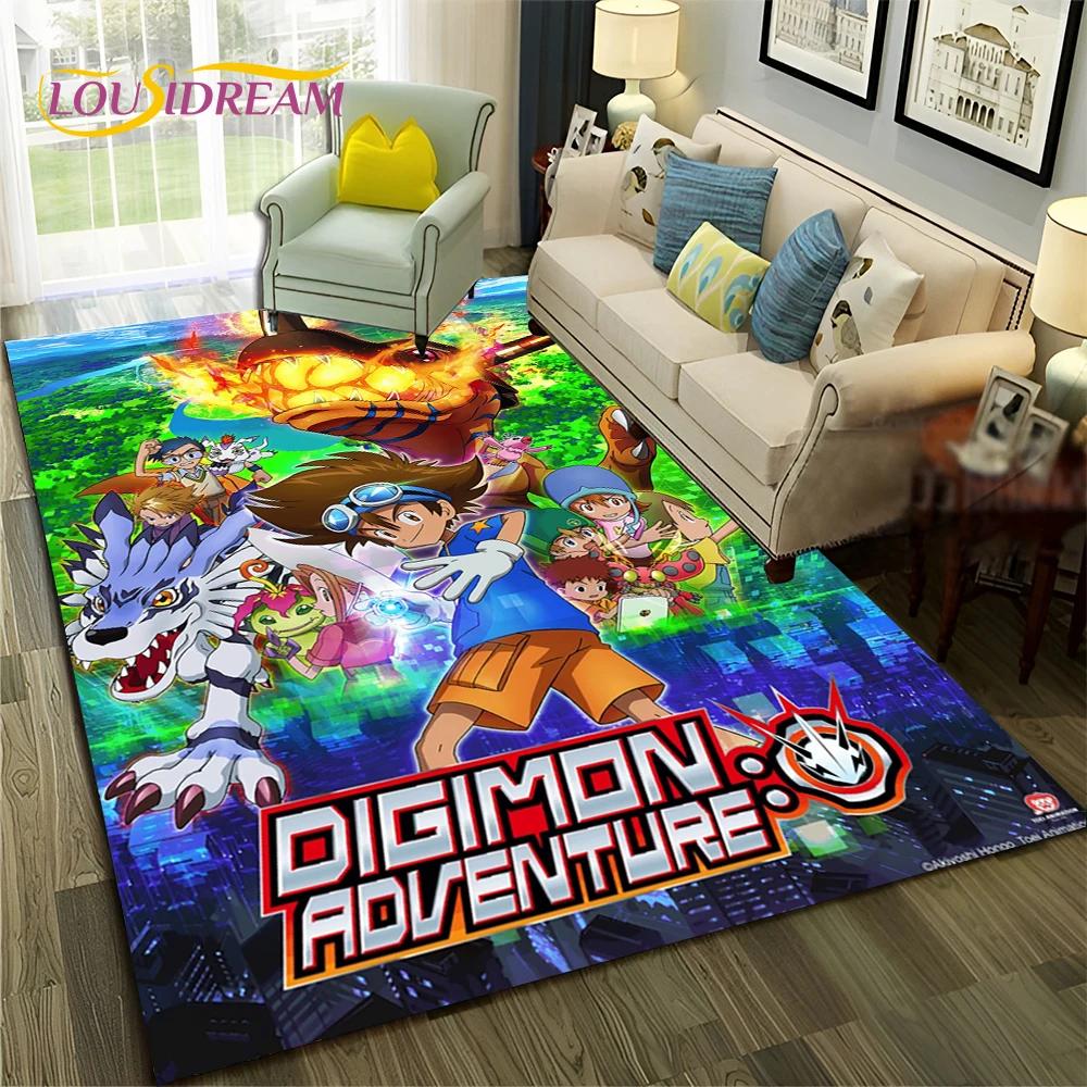 3D ковер с рисунком Digimon Adventure Monster для дома, гостиной, спальни, дивана, коврика, декор, детский коврик, нескользящий напольный коврик
