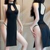 Sex Lingerie Backless Cheongsam Free Passion Women's Clothes Cosplay Pajamas Sexy Split Uniform Suit