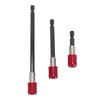 3PCS Set Drill Screwdriver Bit Extender 14 Inch Hex Shank 60mm 100mm 150mm Wood Spade Drill Bit