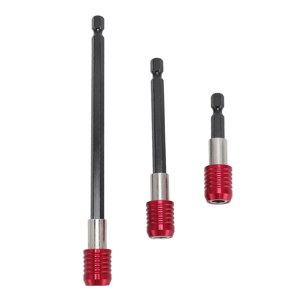 3PCS Set Drill Screwdriver Bit Extender 14 Inch Hex Shank 60mm 100mm 150mm Wood Spade Drill Bit