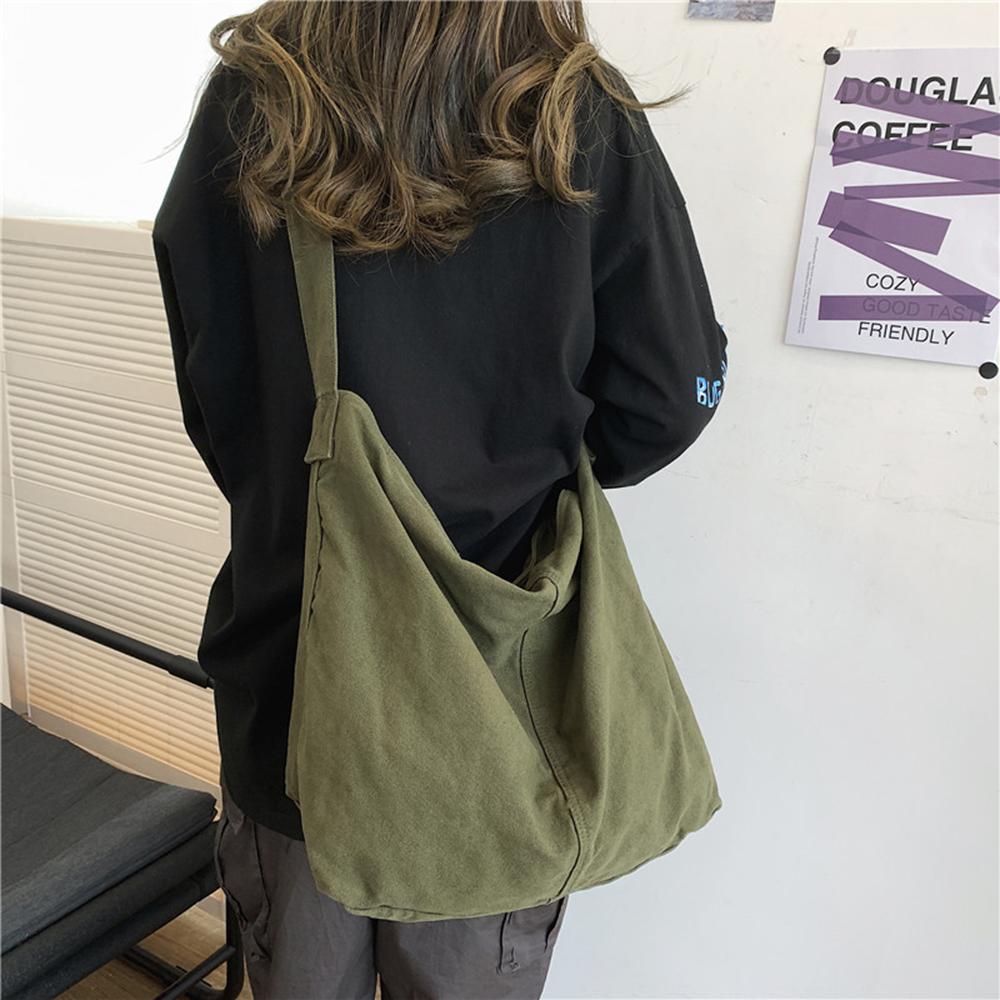 Fashion Women's Shoulder Bag Large Canvas Crossbody Bags Cotton Cloth School Bag Handbags Perfect For Back-To-School