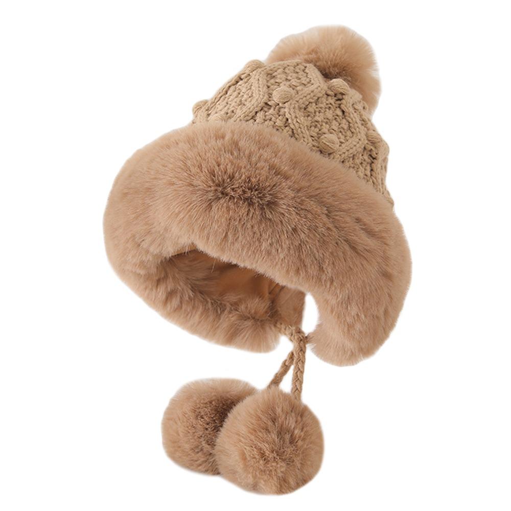 Windproof Skiing Cap Thicken Children Warm Cap Cute Ear Protection Hat  Outdoors