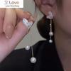 New Aaa Zircon Long Tassel Drop Earring For Women Girls Luxury Leaf Heart Earrings Imitation Pearl Bowknot Jewelry Gifts