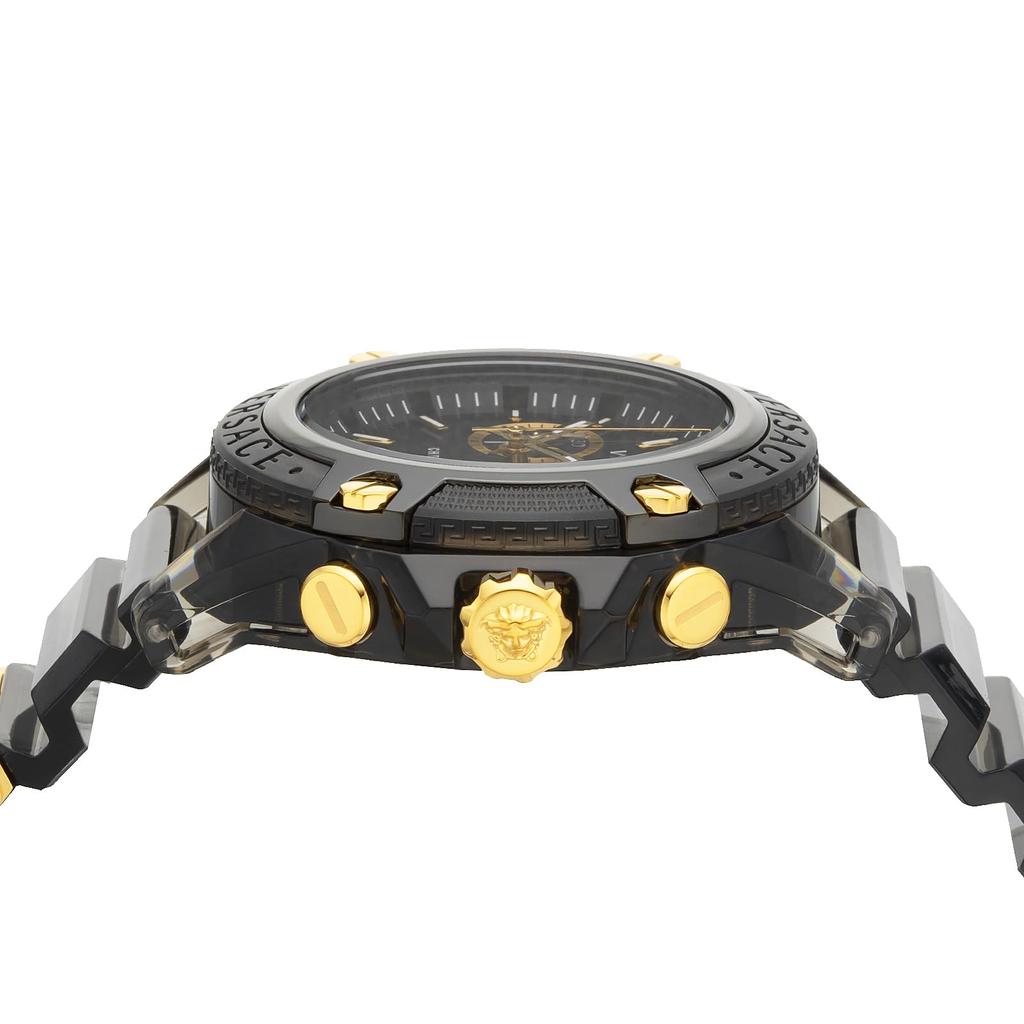 Watch CHRONO ACTIVE Black Dial Sapphire Glass Quartz 43MM Swiss Watch I Watch Brand VEZ700421 [Versace] [Item]