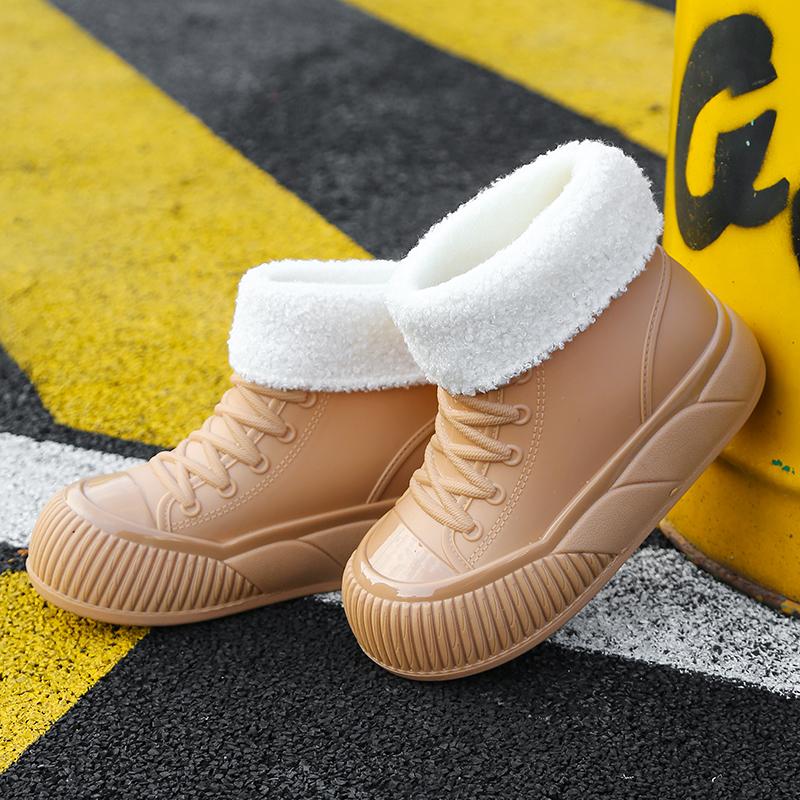 Мужские и женские унисекс водонепроницаемые сапоги из ПВХ, новый стиль, легкие, до колена, для дождя и снега, резиновая стелька, садоводство, зима