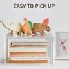 Desktop Display Stand Acrylic Multi Layer Transparent Storage Rack for Classroom Supplies Office Desk Organizer