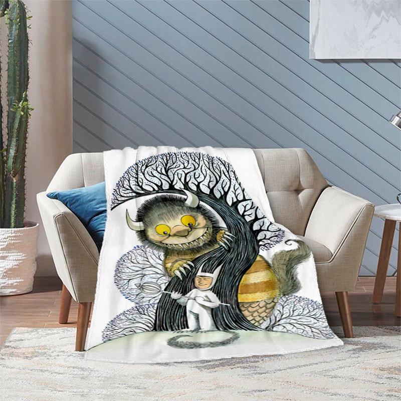Where Wild Things Blanket Suitable All Seasons Soft Comfortable Sofa Office Home Blanket Holiday Birthday Gift Blanket Soft And Comfortable Blanket
