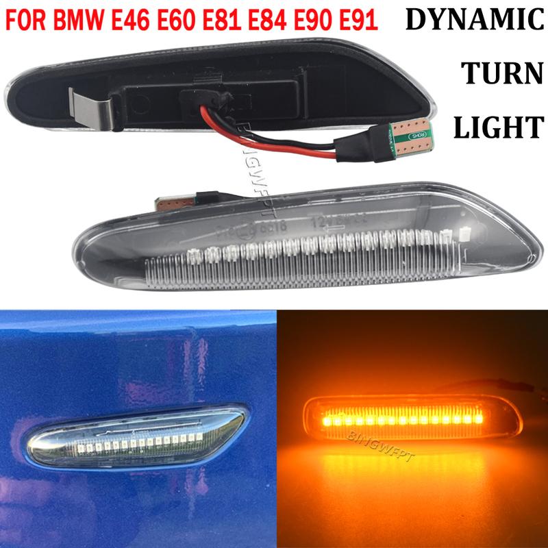 New LED Dynamic Turn Signal Blinker Side Marker Mirror Indicator Light For BMW 1 Series E88 Cabriolet 2008-2013