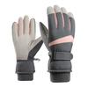 Women's Waterproof Winter Ski Gloves, Warm Fleece Lined, Anti-Slip Touchscreen Gloves for Snowboarding, Skiing