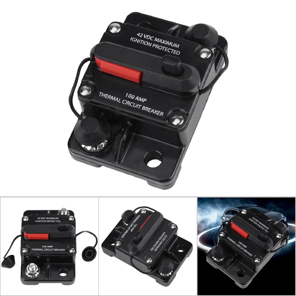 DC12V42V Автомобильный стерео аудиовход Встроенный автоматический выключатель Ручной сброс(100A)