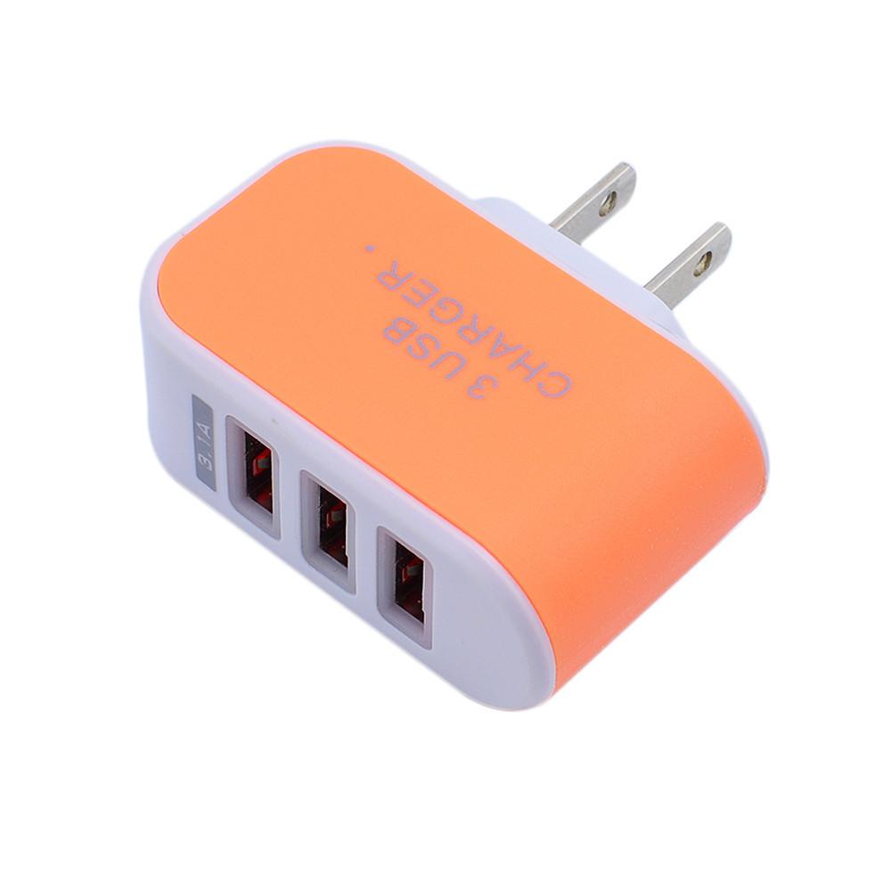 Светодиодное USB-зарядное устройство для смартфонов со светящимся индикатором и мощностью 5 Вт для путешествий и офиса
