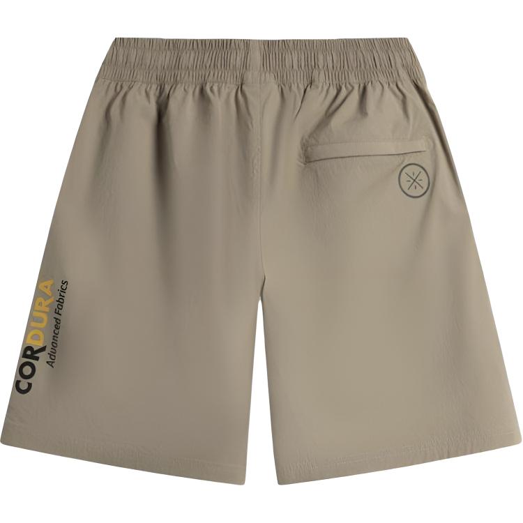 Li-Ning Однотонные спортивные простые шорты на шнуровке, универсальные, удобные, повседневные шорты для мужчин AKSV027-4