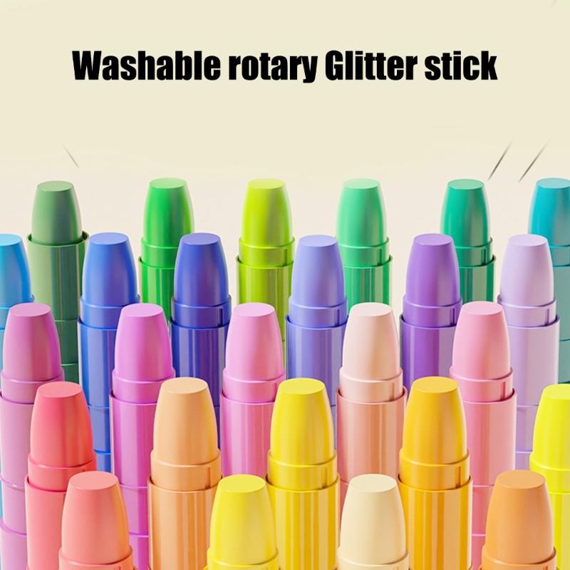 12/24/36/48 Colors Twistable Crayons Wax Crayons Washable Crayons Oil Painting Stick Painting Accessories for Toddlers