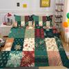 Рождественская печать 3D-печать Полиэстеровая наволочка Пододеяльник Набор из двух или трех предметов