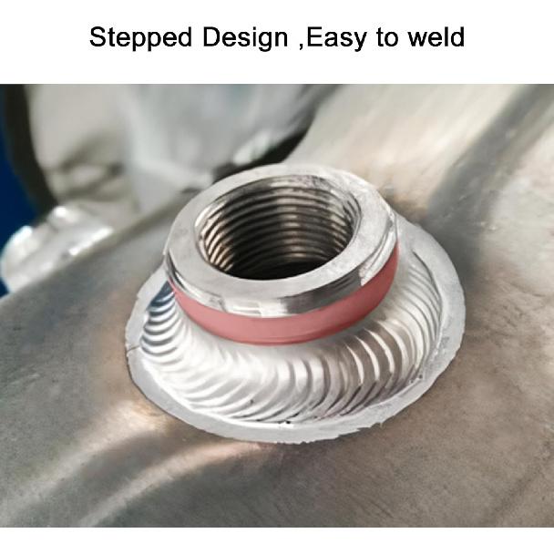 EVIL ENERGY 1/2" NPT Female Weld on Bung Fitting Aluminum 2PCS