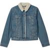 Levis Повседневная Удобная Простая Лацкан Однобортная Длинный Рукав Джинсовая Куртка Женские Куртки 36136-0118