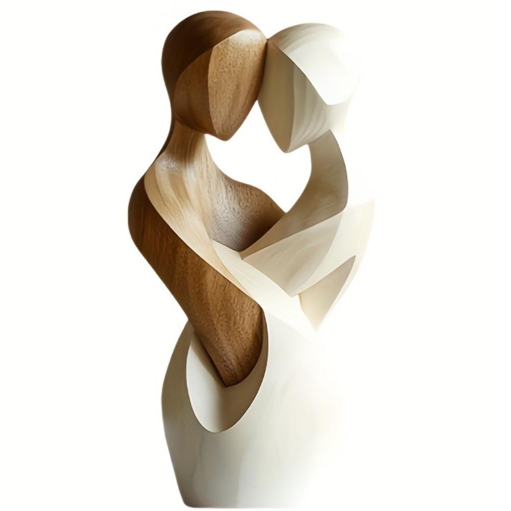 Новая 2D Плоская Статуэтка Объятия Искусственное Дерево Статуэтка Пары Современная Элегантная Декоративная Статуэтка Настольная