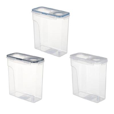 Многоцелевой 4-литровый прозрачный контейнер для хранения продуктов с герметичной крышкой для сыпучих зерен, бобов и кухонных принадлежностей