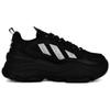 adidas Оригинальные OZGAIA Маленькие Счастливые Устойчивые к истиранию Устойчивые к истиранию Низкие Массивные Кроссовки Женские Черные Серебристые JQ4110(Команда562-)